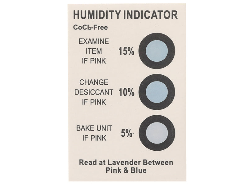 Nem İndikatör Kartı (Cobalt dichloride free, blue to pink, 3 dots %5-10-15) (200 adet)