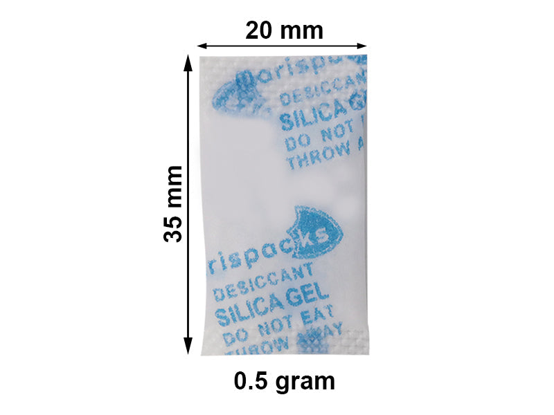Marispacks 0,5 g silikajel nem alıcı paket (aihua paper) (1 koli = 16 poşet = 16000 adet)